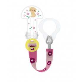 Mam Catenella Ciuccio Clip It & Cover Femmina Gattino con Copritettarella