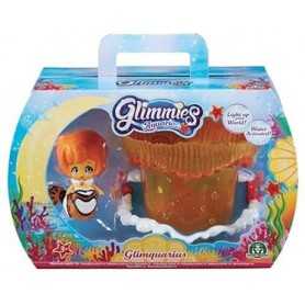 Glimmies Aquaria Set con Bambolina Sirena Nuota Davvero GLA04000 Giochi Preziosi 3a+