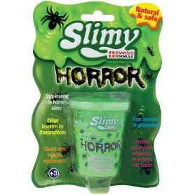 Slime per Bambini 3 Anni Horror Formula Svizzera Alta Qualità Lavabile con Insetti 80gr Slimy 31206 3a+