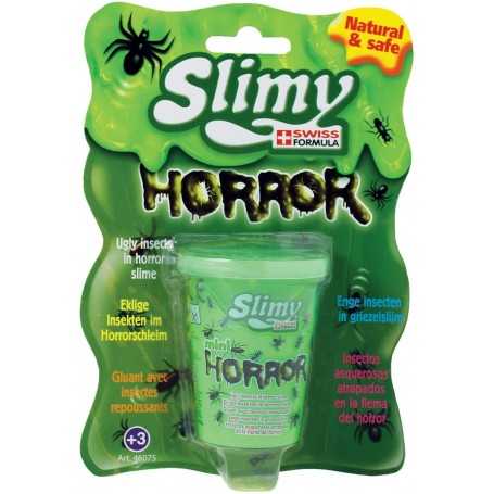 Slime per Bambini 3 Anni Horror Formula Svizzera Alta Qualità Lavabile con Insetti 80gr Slimy 31206 3a+
