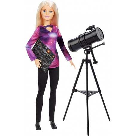 Barbie Astrofisica National Geographic Bambola con Telescopio e Accessori GDM47 Mattel 3 Anni+