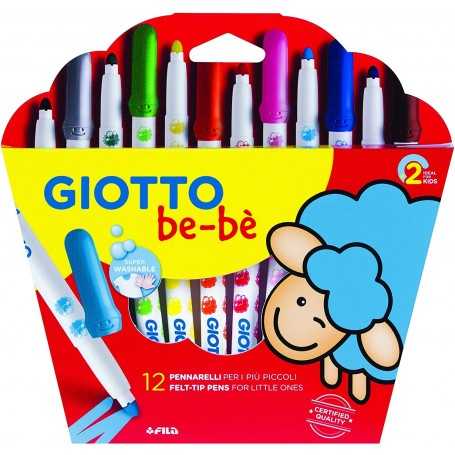 Giotto Bebè Pennarelli Lavabili per Bambini 2a+ 12 Pennarelli F466700