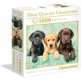 Puzzle 1000 Pezzi Clementoni High Quality Collection I Tre Labrador 96502