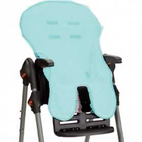 Fodera Seggiolone Pappa in Cotone Spugna Azzurro Copri Seggiolone Universale Made in Italy