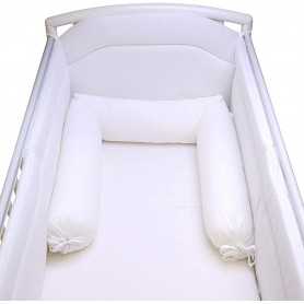 Riduttore Lettino Culla Neonato Salsicciotto Bianco 24x190 cm 5856 Baby Idea