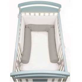 Riduttore Lettino Culla Neonato Salsicciotto Grigio 24x190 cm 5860 Baby Idea