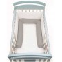 Riduttore Lettino Culla Neonato Salsicciotto Grigio 24x190 cm 5860 Baby Idea