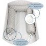 Riduttore Lettino Culla Neonato Salsicciotto Grigio 24x190 cm 5860 Baby Idea