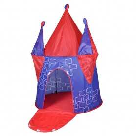 Tenda per Bambini Gioco Castello Blu/Rosso Henry da Cameretta o da Esterno Alt 150cm 55510 KnorrToys