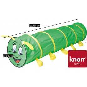 Tunnel Gioco per Bambini Bruco Hugo 48x180cm 55120 Knorr Toys