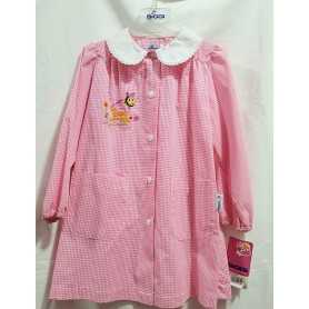 Siggi Grembiule Asilo Bimba 4 anni tg.55 Rosa Quadretti Ape 2549