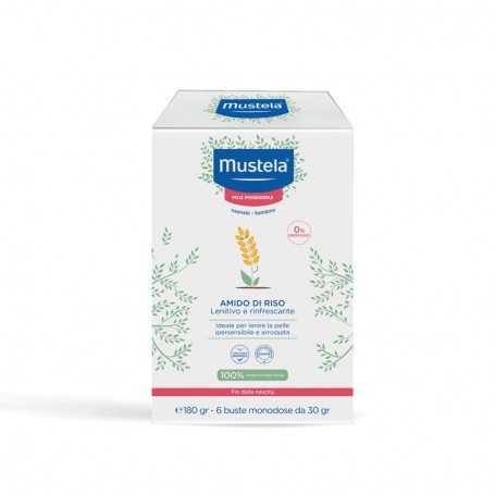 Mustela Amido di Riso per Neonato Lenitivo e Rinfrescante 100 g 