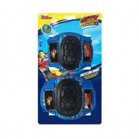 Set Protezioni Bici Pattini Skateboard Bambino  Max 25 kg Ginocchiere + Gomitiere Dino