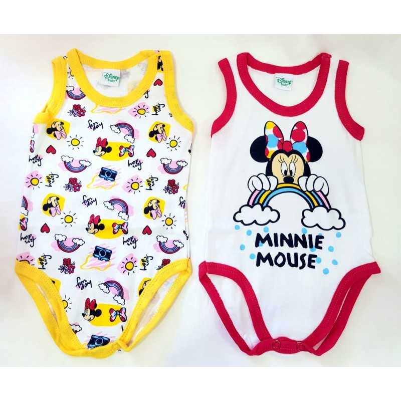 Disney Set 2 body neonata Minnie Rosa