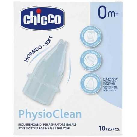Chicco Ricambi Aspiratore Nasale 10 Pezzi PhysioClean 0m+