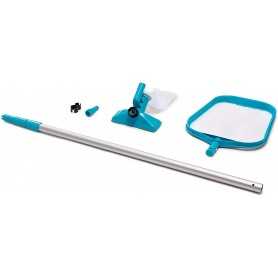 Kit Pulizia Piscina con Retino con Manico Telescopico in Alluminio e Aspiratore 58944 Intex