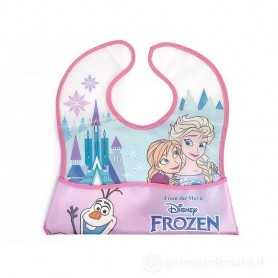 Bavaglino in Silicone con Tasca Frozen Impermeabile Disney 0m+