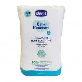 Chicco Quadrotti Cotone Neonato 60 pezzi 10609 Baby Moments