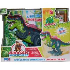 Dinosauro Giocattolo Spinosauro Dominator con Slime, Suoni, Luci e Movimento 11210 5a+