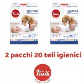 Trudi Teli Igienici Offerta 2 pacchi 20 Teli Monouso 60x60 cm