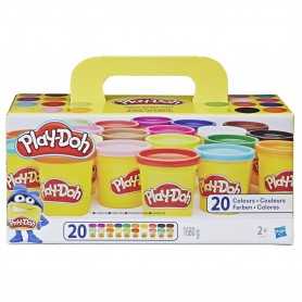 Play-Doh Vasetti Super Color Pack 20 Vasetti Bus A7924EU6 Hasbro 2a+