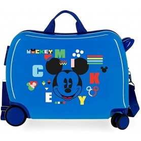 Valigia Cavalcabile Topolino Mickey Shape Shifter 4389821 Disney Azzurro