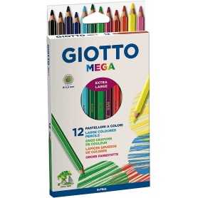 Giotto Pastelli Mega 12 pz Pastelloni Maxi Colorati F225600 Fila