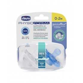 Chicco Gommotto 0-2 Mesi Silicone 2 pezzi Physio Bimbo Azzurro 7304121