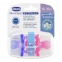 Chicco Gommotto 16-36 Mesi Silicone 2 pezzi Physio Bimba Rosa 7303511