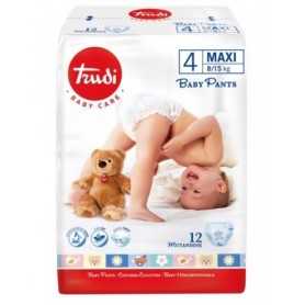 Pannolini Mutandina Taglia 4 Maxi Trudi Baby Pants 8-15 kg 12 Pannolini 697