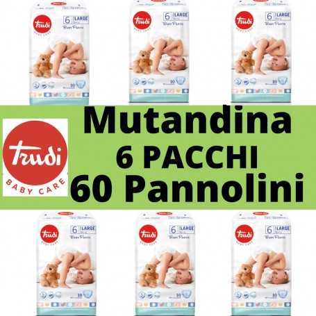 Pannolini Mutandina Taglia 6 Offerta 6 Pacchi Extra Large Trudi Baby Pants 15+ kg 60 Pannolini