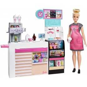 Barbie Caffetteria con Barbie e Accessori GMW03 Mattel 3 Anni+
