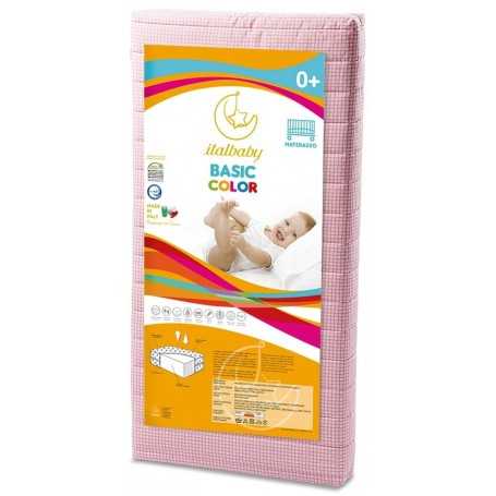 Materasso Lettino 60x125 cm Italbaby Basic Color Assortito