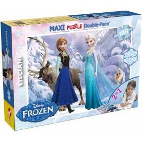 Puzzle Frozen Disney Maxi Double Faces 108 Pezzi 46904 Lisciani