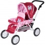 Passeggino per Bambole Gemellare Giocattolo Big Twin Sweet Butterfly 16623 4 anni+ Knorr Toys