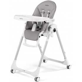 Peg Perego Prima Pappa Follow Me Ice 2025 Seggiolone Pappa Sdraietta in Ecopelle