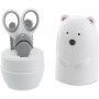 Chicco Set Manicure Orso Polare per Bambini Composto da Forbicine, Tagliaunghie, Pinzetta e Lima 107311 0m+