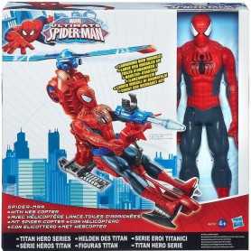 Spiderman con Elicottero Lancia Missili A6747E27 Hasbro 4 anni+