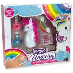 Set Unghie Bambina Unicorno Magic Unicorn con Asciugatore 02803 Nice 5 anni+