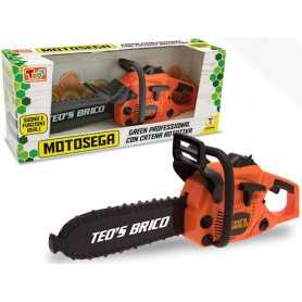 Motosega Bambini Giocattolo con Catena Rotativa e Suoni 65194 Teorema 3 anni+
