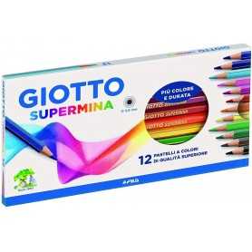 Giotto Supermina 12 Pezzi Pastelli Colorati F235700 Fila