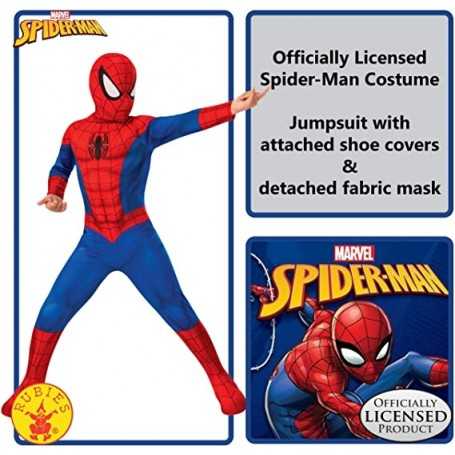 Costume Spiderman Bambino 8-10 anni Taglia L Originale Avengers Endgame  Marvel 702072 Rubie's