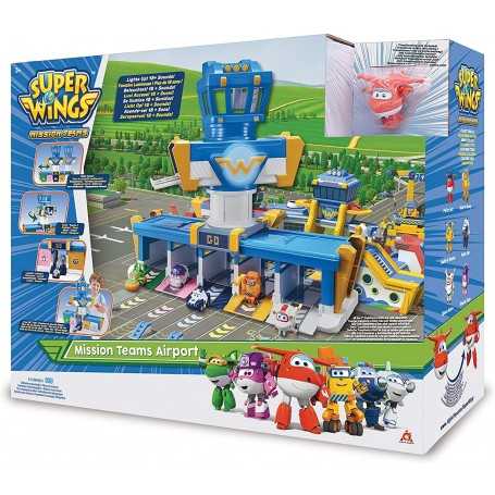 Super Wings Aeroporto Quartier Generale Mission Team Airport Adventure EU730830 3 anni+