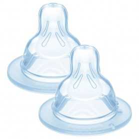 Tettarella Mam 6+ Mesi Flusso Pappa X Silicone per Biberon Mam 2 Tettarelle