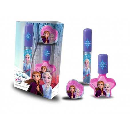 Trucchi Frozen 2 con Lucidalabbra e Smalto per Bambini D00470 Disney