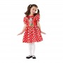 Costume Minnie Disney 6-8 anni con Rifiniture Luccicanti 308564 Rubie's