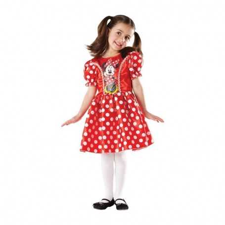 Costume Minnie Disney 6-8 anni con Rifiniture Luccicanti 308564 Rubie's