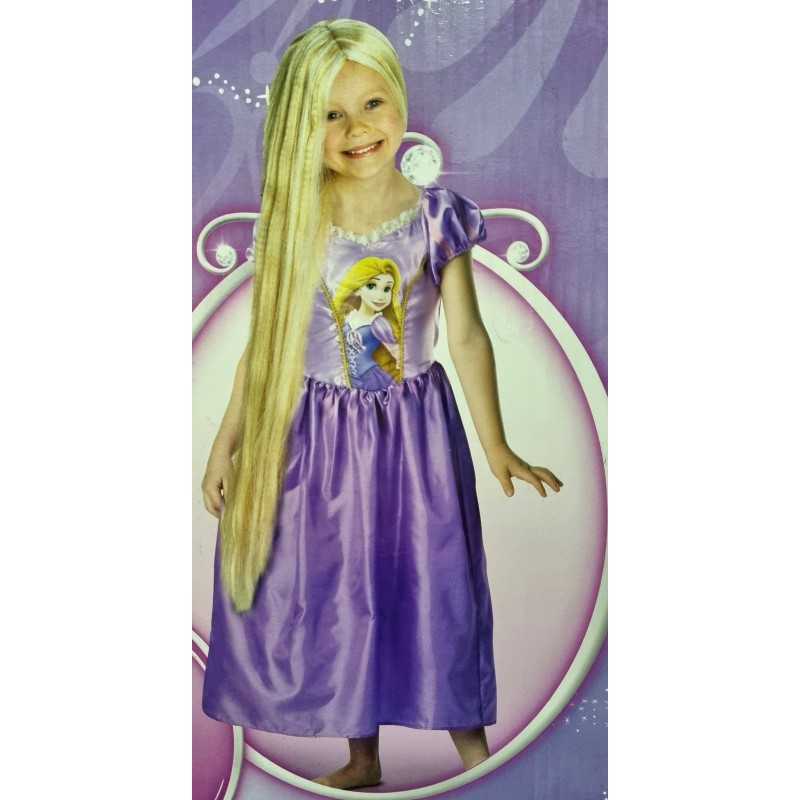 Costume Rapunzel 3-4 anni con Parrucca Inclusa Originale Disney Princess  154514 Rubie's