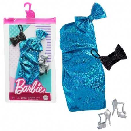 Barbie Vestiti Originali Abito Blu con Accessori GRC01 GWC27 Mattel 3 Anni+