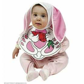 Costume Coniglio Neonato 0-12 Mesi con Cuffia e Bavaglino Unisex 8595B Widmann